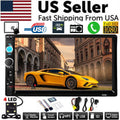 7" Double 2 DIN Car MP5 Player Bluetooth Touch Screen Stereo Radio With Camera
