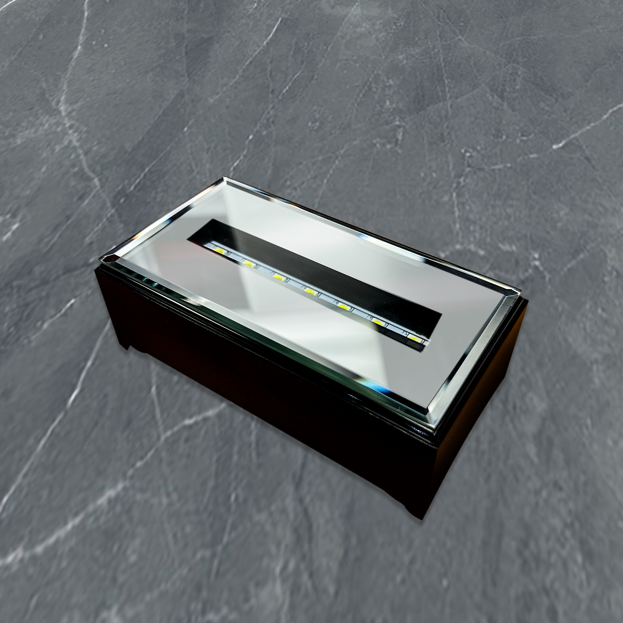 Medium Long LED Light Plastic Base | Black Finish