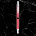 Pink Laserable Leatherette Pen