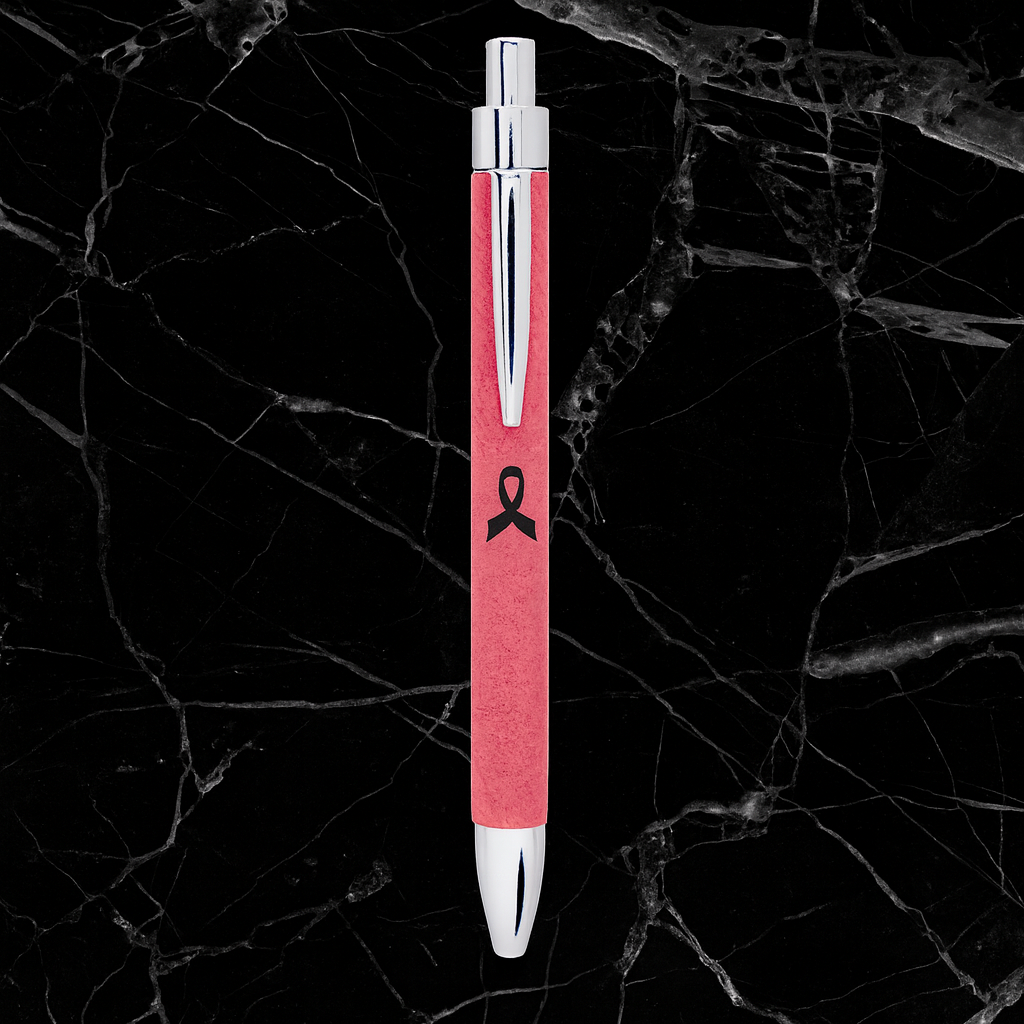 Pink Laserable Leatherette Pen