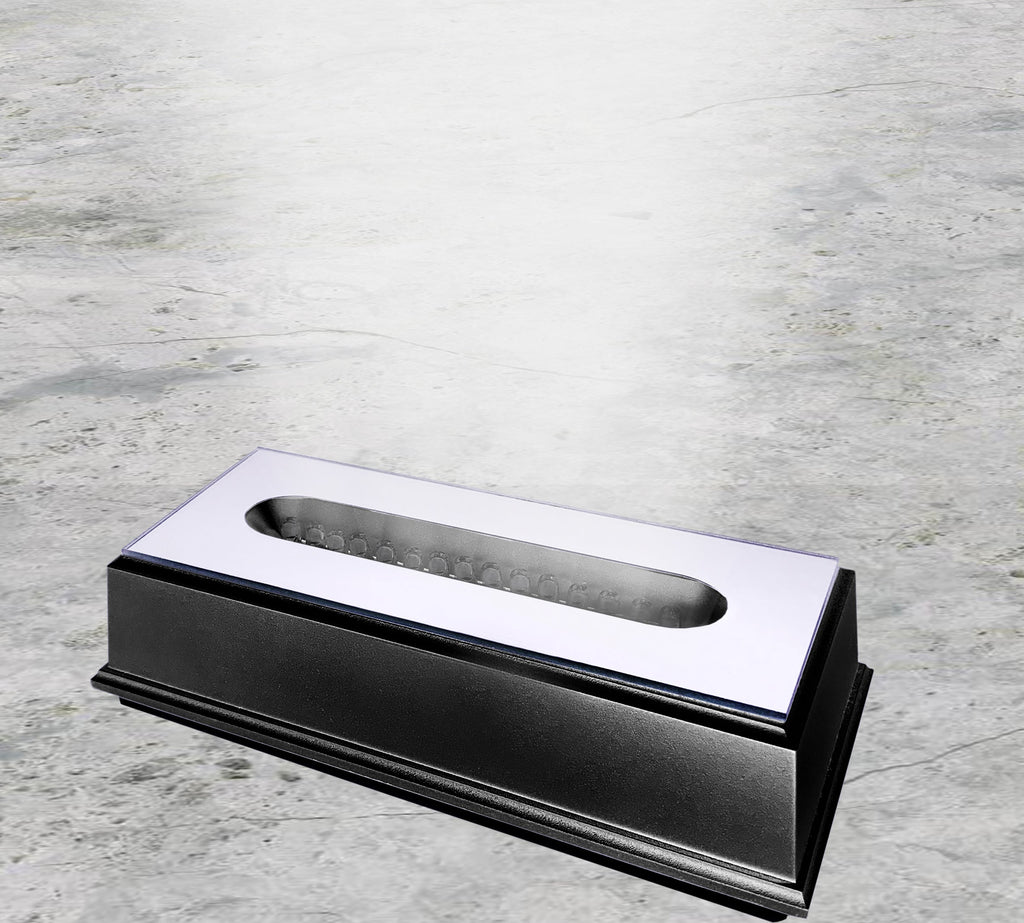 Large Long LED Light Plastic Base | Black Finish