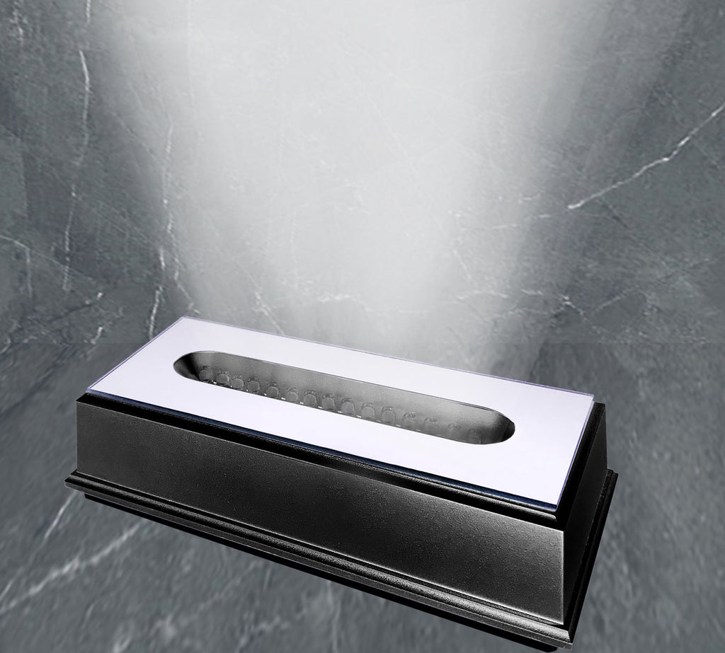 Large Long LED Light Plastic Base | Black Finish