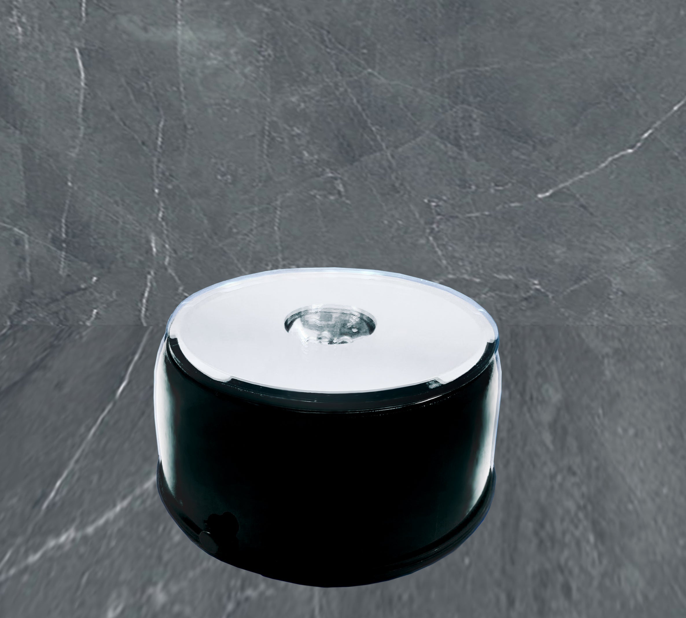 Small Round Light Base (Rotating) - Black Finish